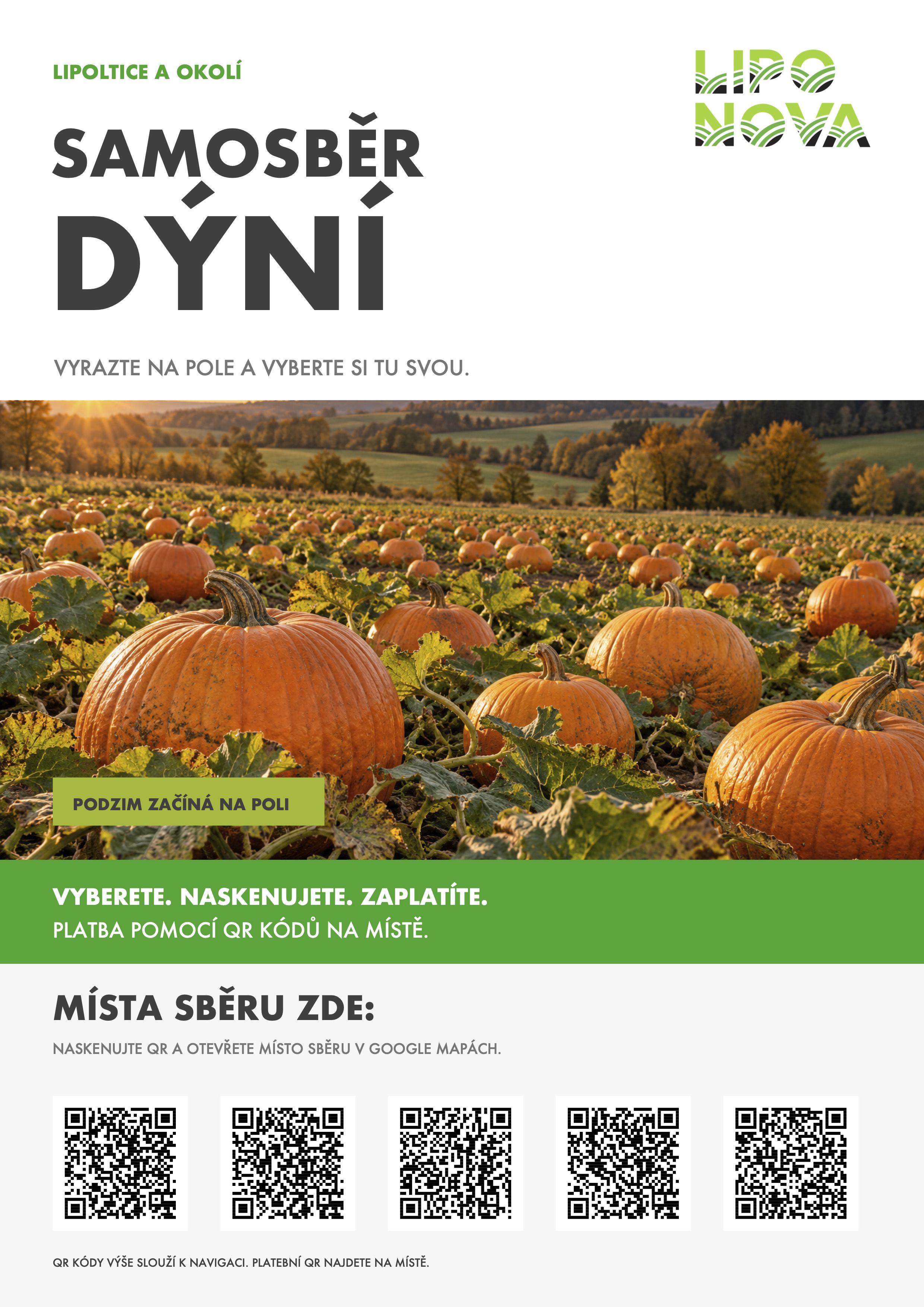 Informace o samosběru